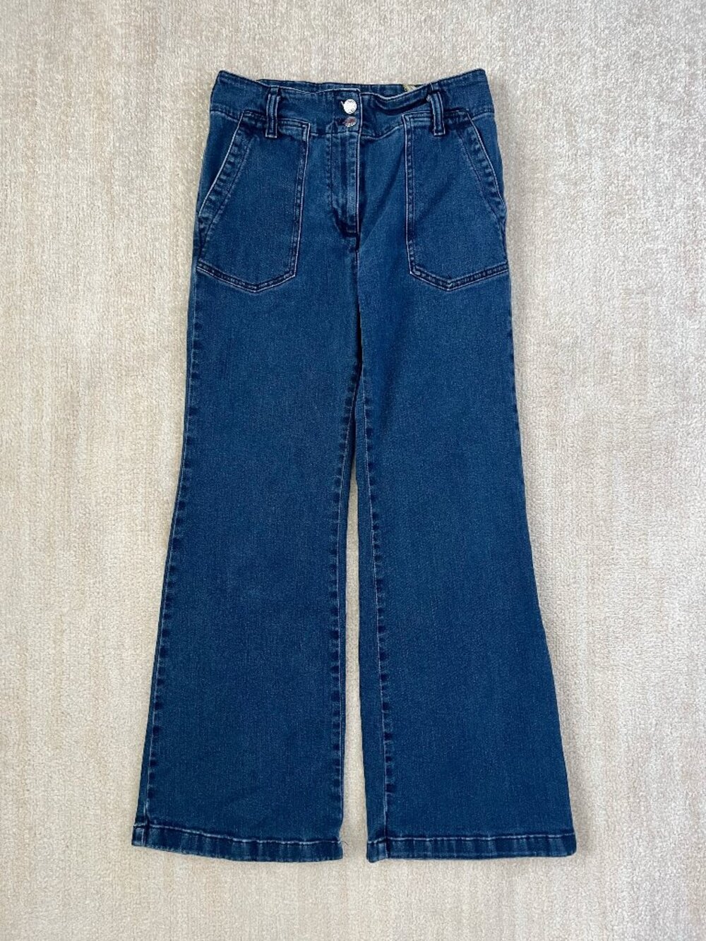 Anthropologie Maeve The Naomi High Rise Wide Leg Jeans Blue 29